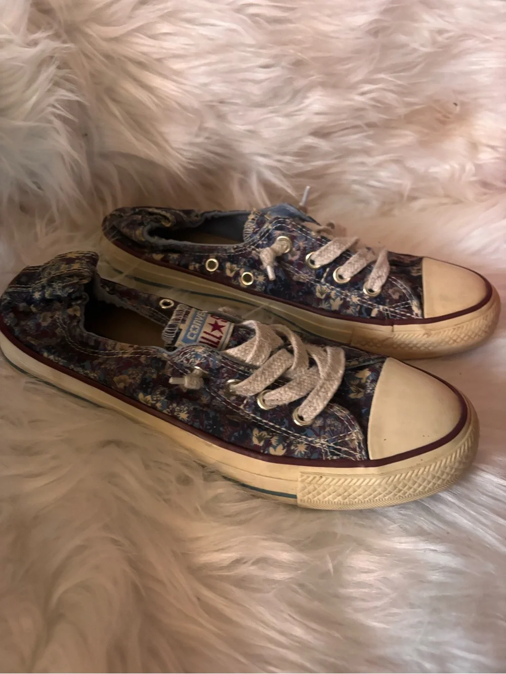Converse Slip on Floral Sneakers